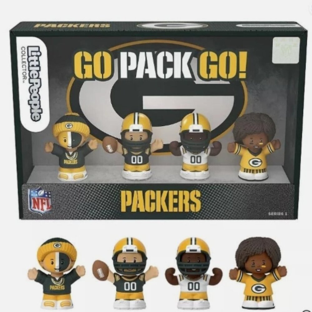 GREEN BAY PACKERS COLLECTIBLE-LITTLE PEOPLE SERIES 1-RETAIL $30